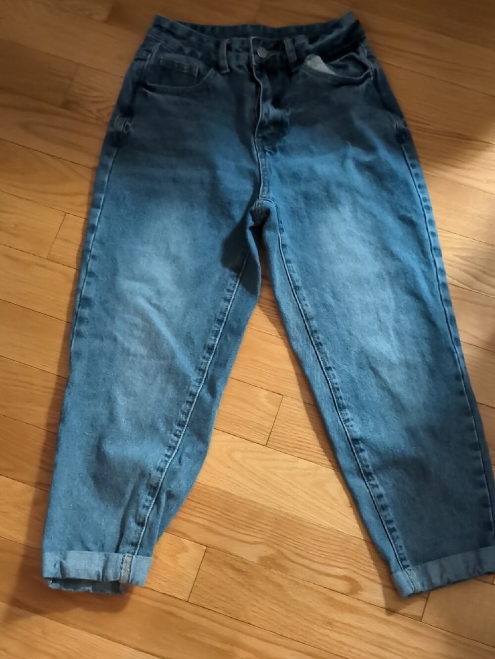 SHEIN Women's Dark and Medium Blue Jeans - Picture 2 of 7